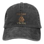 Casquette Viking Valknut en jean d lav