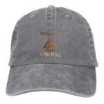 Casquette Viking Valknut en jean d lav grise