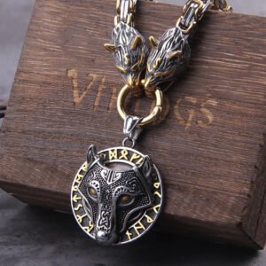 Collier Fenrir Or et Argent Viking Heritage 45066389