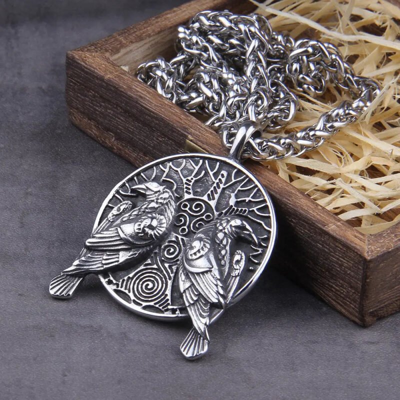 Collier Hugin et Munin Viking Heritage 45065513