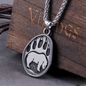 Collier Ours Berserker Acier Inoxydable — Viking Valhalla