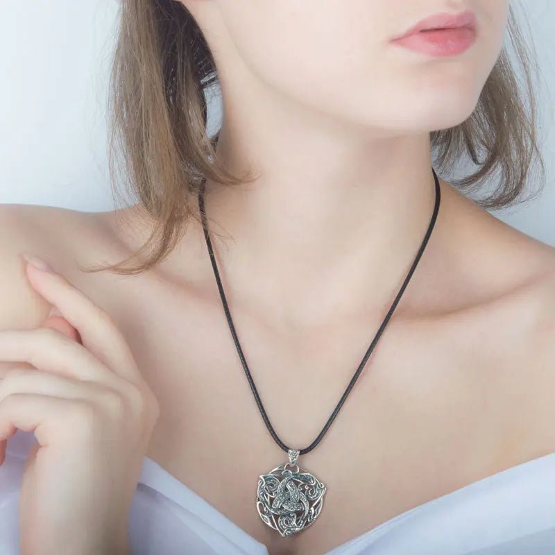 Collier Triple Corne d Odin Argent Massif Viking Heritage 45015795