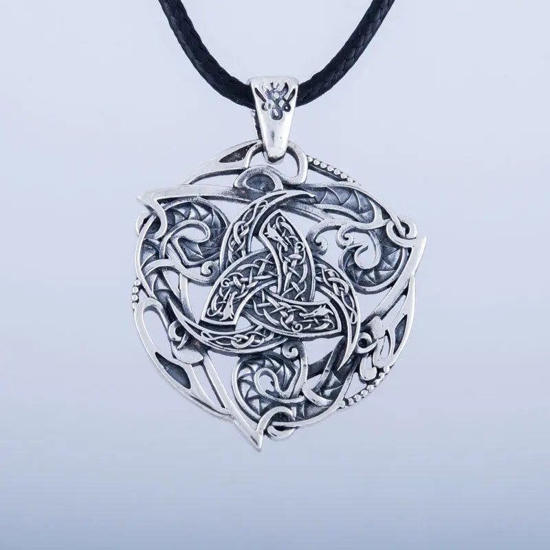 Collier Triple Corne d Odin Argent Massif Viking Heritage 45015846