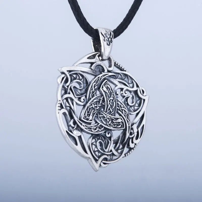 Collier Triple Corne d Odin Argent Massif Viking Heritage 45015988
