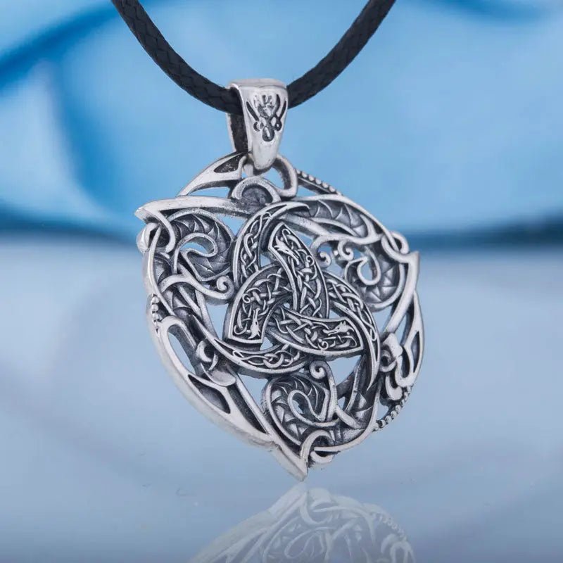 Collier Triple Corne d Odin Argent Massif Viking Heritage 45016092