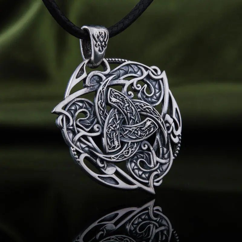 Collier Triple Corne d Odin Argent Massif Viking Heritage 45016224