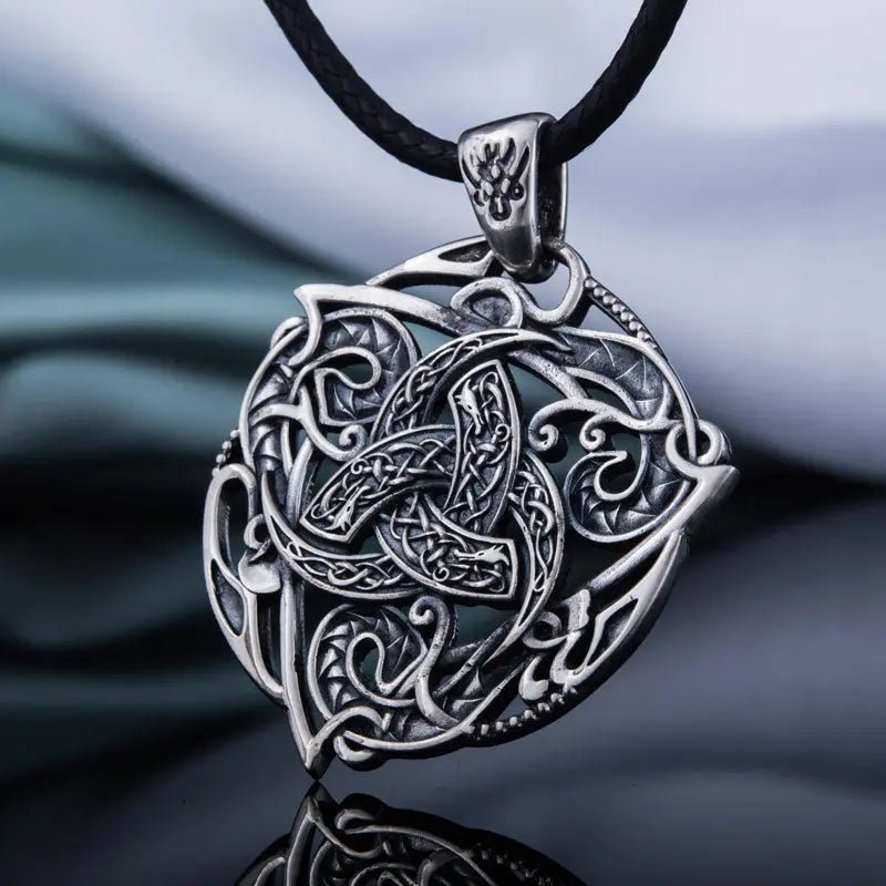 Collier Triple Corne d Odin Argent Massif Viking Heritage 45016388