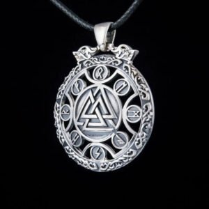 Collier Valknut Argent Massif Viking Heritage 45029133