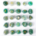 Ensemble 25 Runes en Cristal Agate pour Guerison Reiki Viking Heritage 45217227