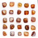 Ensemble 25 Runes en Cristal Agate pour Guerison Reiki Viking Heritage 45217355