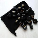 Ensemble Premium de Pierres Runiques en Obsidienne Noire Viking Heritage 45135918