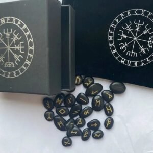 Ensemble Pierres Runiques Viking Rivière Gravées — Viking Valhalla