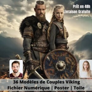 Portrait Personnalise Couple Viking Viking Heritage 45175182